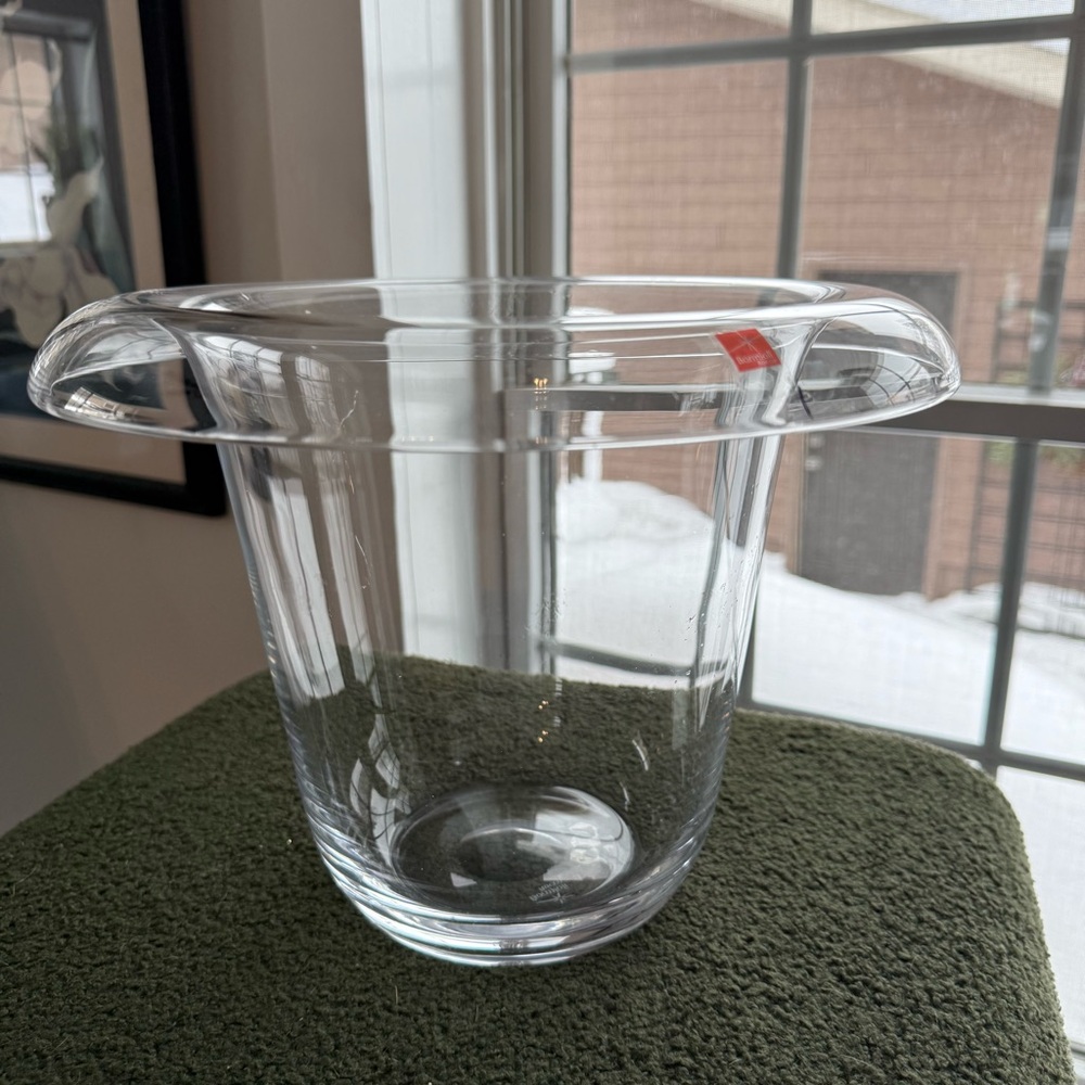 Bormioli Rocco Italian Wine Cooler Champagne Bucket Clear Glass Modern Mini